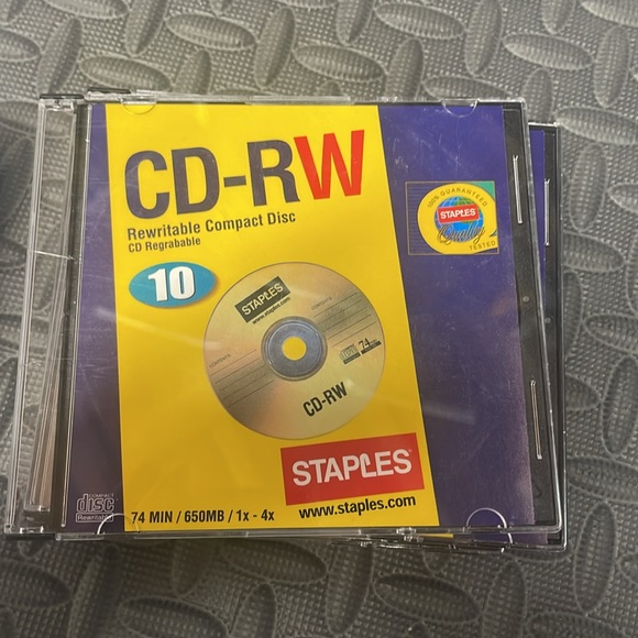 CD bundle new in box CD, 8 empty CD cases, 8 CD-RW individual packaged - Picture 6 of 7